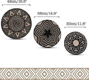 Panier mural tressé bohème fait main en jute naturelle, décoration murale prête à accrocher, style bohème pour salon et chambre - Product Image 5