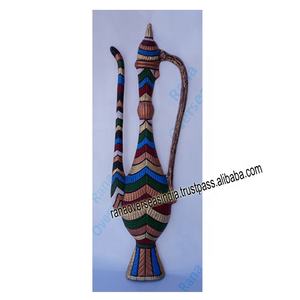 Estatua de Surahi de aluminio montada en la pared, escultura de Surahi de Metal al por mayor más vendida en decoración de varios tonos para sala de estar - Product Image 6