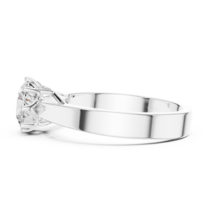 Anillo de Diamante Moissanita de Plata 925 Hecho a Mano para Mujer - Product Image 2