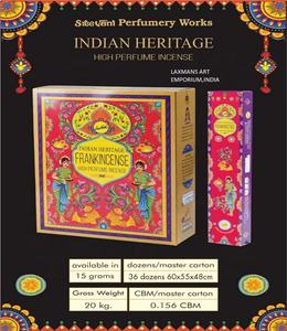 Nuevas Varillas de Incienso Enrolladas a Mano Marca Sreevani, Populares, 15 Gr. Paquete al por Mayor de Varillas de Incienso Heritage de la India - Product Image 6