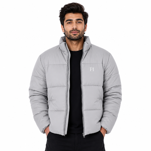 Custom <b>Winter</b> Bubble Jacket For Men Lightweight <b>Quilted</b> Casual Streetwear Outerwear OEM Zip Men's Jackets Wholesale Supplier USA - Product Image 1