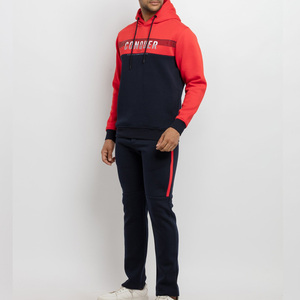 Chándal de moda para hombre con logotipo bordado personalizado, ropa de calle, 100% algodón, tela suave y holgada, chándales para hombre - Product Image 4