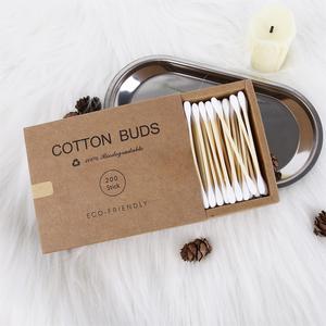 200 Hisopos de Algodón de Doble Punta, de Madera, Orgánicos, para Maquillaje, Limpieza Cosmética y de Oídos - Product Image 5