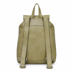 Mochila de Cuero Genuino con Cierre de Cordón, Impermeable, Gran Capacidad, Forro de Poliéster - Mochila Unisex para Viajes y Ropa - Product Image 4