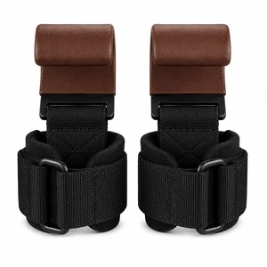 Deadlift Pull Ups Training Non-Slip Adjustable Professional Protection Heavy Duty Custom Wholesale Neoprene Powerlifting Hooks - Product Image 6