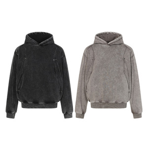 Sudadera con Capucha Extra Grande para Hombre, Color Sólido, Algodón, Informal, para Otoño, Personalizable, Transpirable - Product Image 1