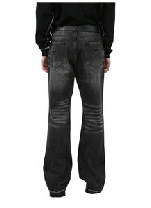 Nuevos pantalones vaqueros acampanados para hombre, lisos, con lavado ácido, 100% algodón, cintura media, cómodos, a buen precio. - Product Image 6