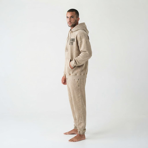 Sudadera Deportiva Oversize de Algodón 100% con Lavado Ácido para Hombre, con Hombros Caídos, Bolsillo Canguro y Cordón Ajustable - Product Image 4