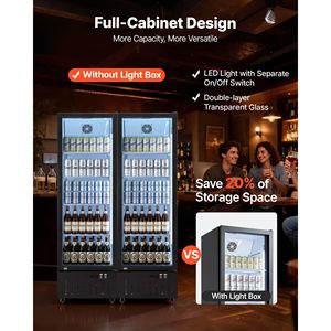 Réfrigérateur commercial à porte vitrée 12,7 pi³ – Réfrigérateur vertical pour boissons - Product Image 5