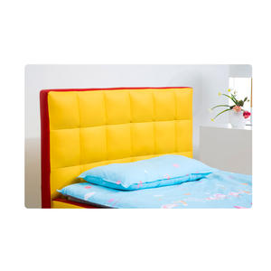 Lit pour tout-petit en bois massif avec cadre en bois et revêtement en PU, écologique, durable, confortable et réglable, idéal pour appartement, chambre et école - Product Image 4