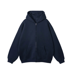 Sudaderas con Capucha Cortas de Gran Tamaño y Hombros Caídos de Algodón de Alta Calidad para Hombre, Impresión Personalizada, Bordado, 500 g/m² - Product Image 1