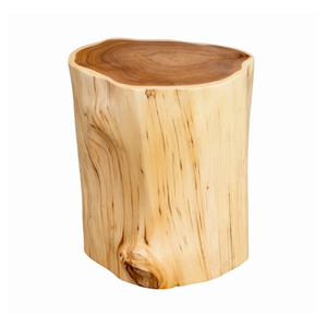<b>Rustic</b> Organic Solid Suar Wood <b>Side</b> <b>Table</b> Tree Stump Accent <b>Table</b> Handmade Natural Finish Eco-Friendly Durable Design - Product Image 4