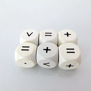 Dés mathématiques en résine pour l'apprentissage des enfants, composants de jeu de société éducatif, outils d'arithmétique pour la salle de classe, dés numériques - Product Image 2