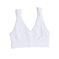 Soutien-gorge de sport sans couture personnalisé pour femme, haute qualité, respirant, confortable, séchage rapide, en nylon et élasthanne, maintien élevé à l'avant, prix abordable