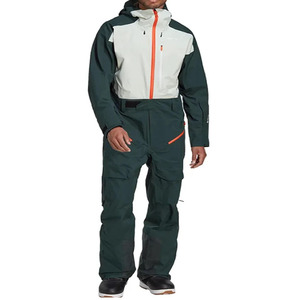 Combinaison de ski et de snowboard unisexe imperméable pour l'hiver, à capuche, coupe-vent, isolée, en polyester/nylon, isolation synthétique pour les sports de neige - Product Image 1
