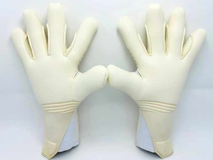 ถุงมือผู้รักษาประตูลดราคาพิเศษ ถุงมือลาเท็กซ์ป้องกันระดับมืออาชีพ ถุงมือฟุตบอลถักไนลอนสำหรับผู้รักษาประตู - Product Image 6