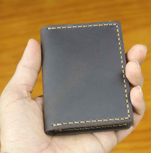Anwar Vintage Genuine Leather <b>Card</b> Holder Bifold Short <b>Wallet</b> RFID <b>Card</b> Case <b>for</b> <b>Men</b> - Product Image 4