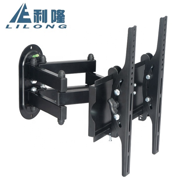 Universal Metal Wall Mount TV Bracket Full Motion 26-55 Inch Max VESA 400x400mm Articulating Arms Swivel Tilt