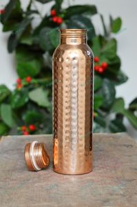 Premium <b>Copper</b> <b>Drinking</b> <b>Bottle</b> Elegant Dining Table Drinkware for Restaurants Events and Hospitality Service - Product Image 2