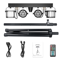 Projecteurs LED Par RGBW U`King 60W avec support combiné, lumière DMX512 pour effets de scène, DJ, discothèque, mariage, fête d'anniversaire