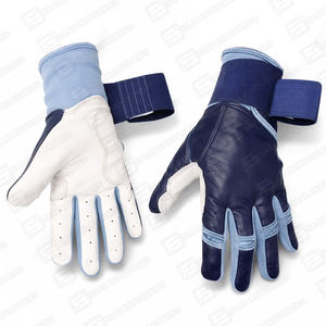 Guantes de béisbol de piel de vaca originales personalizados, tallas para jóvenes y adultos para entrenamiento, puños largos, los mejores guantes de bateo de béisbol - Product Image 3