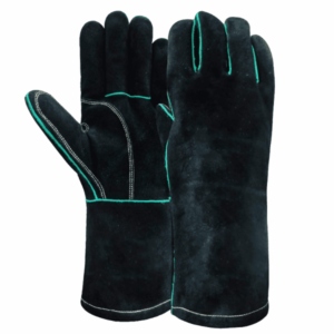 Premium Quality Cowhide Split Leather Safety <b>Gloves</b> Reinforced Industrial Hand Protection for Firefighting Construction Barbeque - Product Image 1