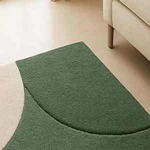 Abstract Green Rug Carpet Premium Floor Rug Modern Handmade Designer Rug Luxury Home Carpet for Living Room Bedroom Home Decor - Product Image 4