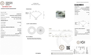 Diamant CVD de laboratoire de 1,50 carat, clarté VS1, couleur F, taille portugaise, avec certificat IGI, pour bague de promesse – Éclat Exceptionnel - Product Image 2