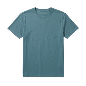 Mens short Sleeve O-Neck Tops 100% Cotton/Polyester Blend Lightweight Comfortable Blank <b>Design</b> Wholesale Custom Logo Men t-shirt - Product Image 1