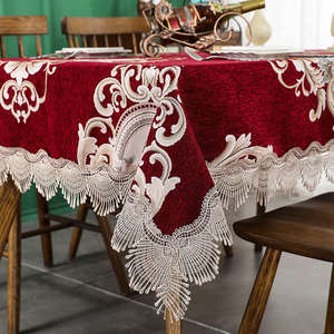 Nappe de table de mariage en polyester imprimé floral français réutilisable pour la maison, la fête et l'extérieur tissé - Product Image 6