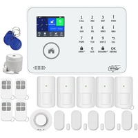 Système d'alarme de sécurité domestique intelligent GSM ABS Sudex BL-6600 433 MHz avec écran couleur TFT de 2,4 pouces, contrôle par application et jusqu'à 99 capteurs
