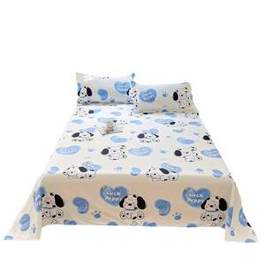 Cotton Floral Bed <b>Sheet</b> Wholesale Soft Flower <b>Print</b> Pillowcase Home Student Dormitory - Product Image 1