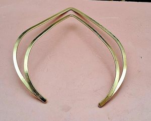 Collier ras du cou en laiton métallique pour femme, réglable, plaqué laiton, bijou minimaliste, élégant et tendance - Product Image 5