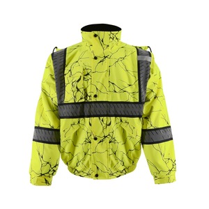 Wholesale Winter <b>Waterproof</b> Worker Security Clothing Coat Men <b>Hi</b> <b>Vis</b> Custom Construction Workwear Reflective Safety Work <b>Jacket</b> - Product Image 1