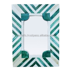 Dyed Bone Inlay Decorative Resin Photo <b>Frame</b> Wood Glass MDF Wood Metal for Home Decor - Product Image 1