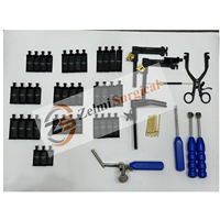 Ensemble de 57 instruments chirurgicaux cervicaux manuels Caspar, avec revêtement or et noir, OEM Zelmi Surgical