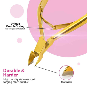 Professional Luxury Stainless Steel Baby Nail Cuticle Nipper Wide Jaw Opening Straight Sharp Tip <b>Heavy</b>-<b>Duty</b> Manual Thick Nails - Product Image 2
