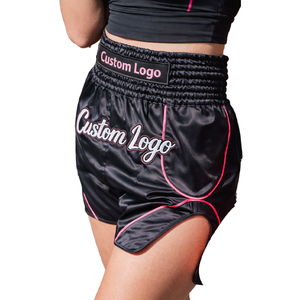 Pantalones Cortos de Muay Thai Personalizados, Premium, 100% Poliéster Satinado, Ajuste Atlético, Ligeros, Transpirables, con Logotipo OEM, para Entrenamiento de Boxeo - Product Image 6