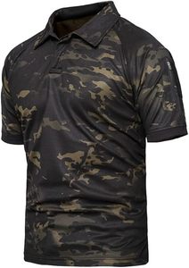 เสื้อโปโลผู้ชายสุดเทรนดี้ ผ้าถักลายพราง มีกระเป๋า ป้องกันรอยยับ เสื้อฤดูร้อน - Product Image 2