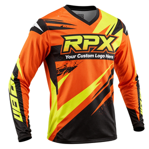 Maillots de motocross personnalisés de qualité supérieure à manches longues, anti-UV, en polyester, unisexes, pour la moto tout-terrain - Product Image 4