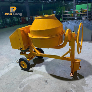 เครื่องผสมคอนกรีตแบบพกพา เครื่องยนต์ดีเซล 1 เครื่อง ความจุถัง 320 ลิตร ปริมาณผสม 10 ลูกบาศก์เมตร/ชั่วโมง พร้อมปั๊มมือสำหรับงานก่อสร้าง - Product Image 1