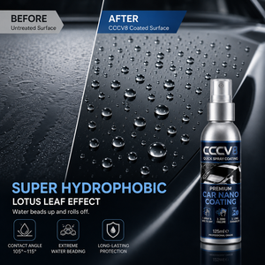 CCCV8 Quick Detailer SiO2 Polysilazane Ceramic <b>Spray</b> Coating 125ml Hydrophobic Car <b>Spray</b> +50% Gloss 9H Hardness Made in Taiwan - Product Image 3