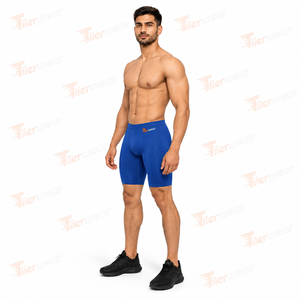 Shorts de compression pour hommes, couche de base respirante et extensible en tissu compressif pour le basketball, short de sport de soutien - Product Image 2