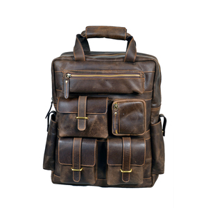 Luxury Style Genuine Leather <b>Backpack</b> for Men Vintage Style <b>Backpack</b> for Travel and Work - Product Image 1