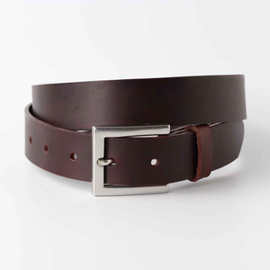 MAKUM INTERNATIONAL Cinturón Universal Cuadrado/Rectangular de Cuero Genuino Negro Marrón, Alta Resistencia, Duradero, Personalizable - Product Image 2