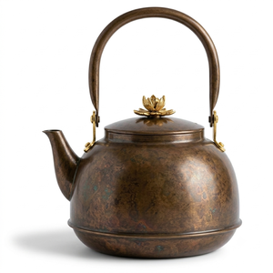 Modern Design Black Metal <b>Tea</b> Kettle With Lid And Handle For Kitchenware Use Handmade Teapot On Sale - Product Image 2