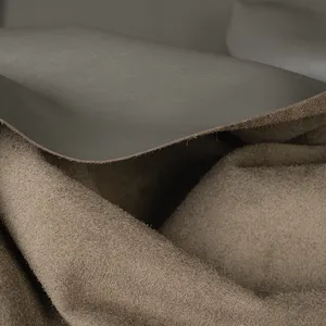 Cuir Annline gris taupe de qualité supérieure, matériau destiné aux projets de décoration intérieure de luxe et à la fabrication de canapés - Product Image 5