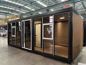 Maison conteneur pliable préfabriquée moderne et respirante 20FT, module de vie extensible à double aile, design hôtelier moderne du milieu du siècle - Product Image 3