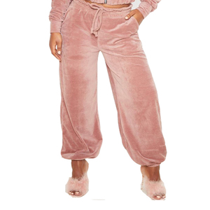 Ensemble de survêtement en velours à capuche, haut court imprimé et pantalon de jogging pour femme, tenue décontractée d'été 2-en-1 style streetwear - Product Image 3