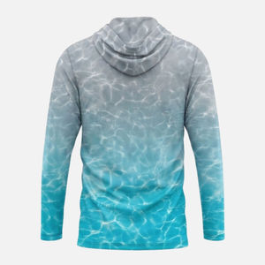 T-shirt à capuche oversize pour homme, imprimé, à manches longues, en polyester respirant 240g, séchage rapide, pour la pêche, le sport et la course à pied - Product Image 5